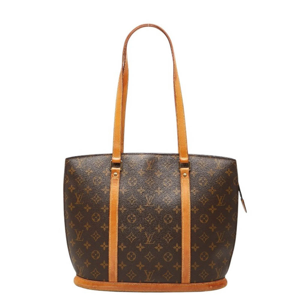 LOUIS VUITTON Authentic Brown Monogram Leather Shoulder Bag